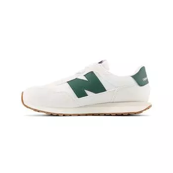 New Balance 237 Банджи Кружева Little Kid Nimbus Cloud Nightwatch Зеленые детские кроссовки Белые PH237RF 32.5