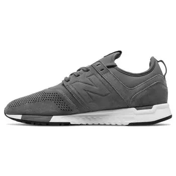 New Balance 247 Замшевые серо-белые мужские кроссовки MRL247LY