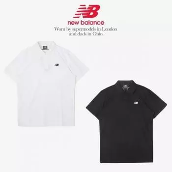 New Balance 24New Унисекс Пике Поло Футболка с Коротким Рукавом white/90