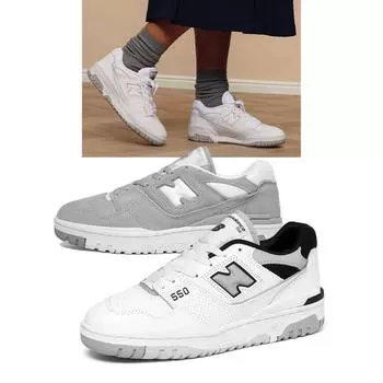 New Balance 550 Кроссовки унисекс Sea Salt Белый Белый Серый 3 типа 02NBBB550NCL/235