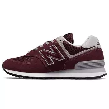New Balance 574 Бордовые женские кроссовки Красный Белый WL574ER
