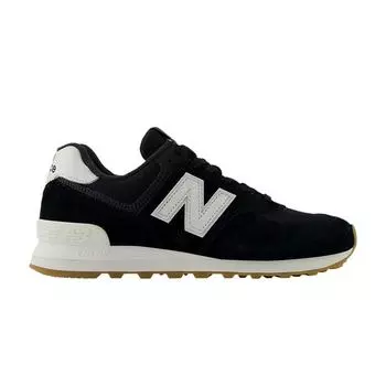 New Balance 574 Black White Gum Унисекс Кроссовки U574RAB 36