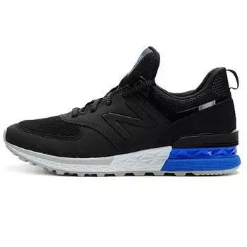 New Balance 574 Черные кроссовки унисекс Бело-синие MS574SCS