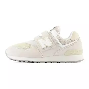 New Balance 574 Hook & Loop Little Kid Moonbeam Bone Kids кроссовки кремовые PV574FOG 32.5