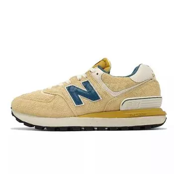 New Balance 574 Legacy горчично-золотистые темно-синие кроссовки унисекс желтые U574LGOB 40