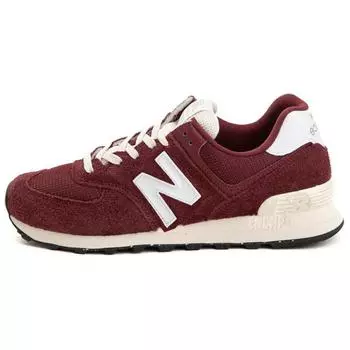 New Balance 574 Maroon White Мужские кроссовки Красный U574AW2 40.5