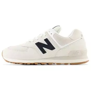 New Balance 574 Off White Черные кроссовки унисекс Кремовые U574NWB