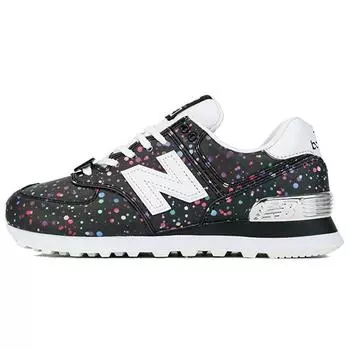 New Balance 574 Paint Splatter Женские кроссовки черные многоцветные WL574TAA