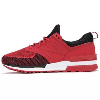 New Balance 574 Retro Breathable Fabric Low-Top Sneakers Unisex Sneakers Red MS574CNY 36