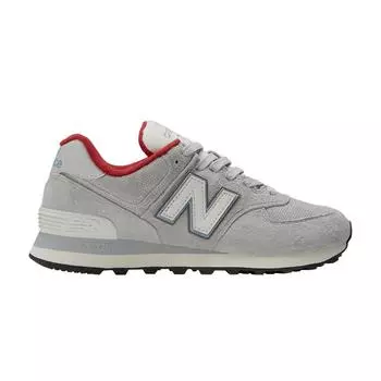 New Balance 574 Серо-Синие Университетские Красные Женские Кроссовки WL574BU2 36.5