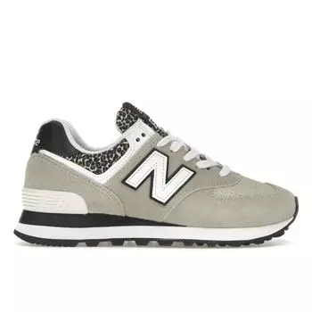 New Balance 574 Серые леопардовые женские кроссовки черные WL574AY2 37.5