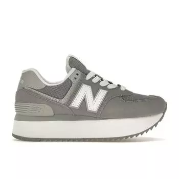 New Balance 574+ Shadow Grey Женские кроссовки Rain-Cloud White WL574ZSD 38
