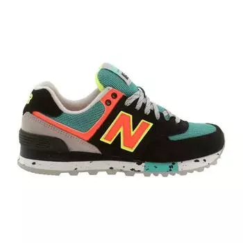 New Balance 574 Женские кроссовки Черный Оранжевый WL574OBD