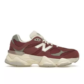 New Balance 9060 Мытые бордовые кроссовки унисекс Красно-серая ангора U9060VNA 38.5