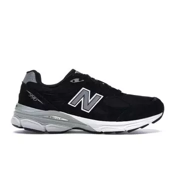 New Balance 990v3 Made In USA Черно-белые мужские кроссовки Серые M990BK3