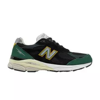 New Balance 990v3 Made In USA Черные зеленые мужские кроссовки M990CP3 42.5