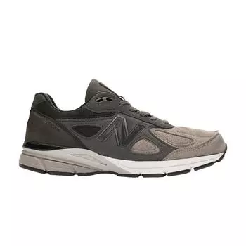 New Balance 990v4 Made In USA Мужские кроссовки с серым носком черные M990FEG4