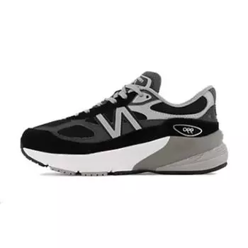 New Balance 990v6 Большие детские черные серебристые детские кроссовки GC990BK6 37