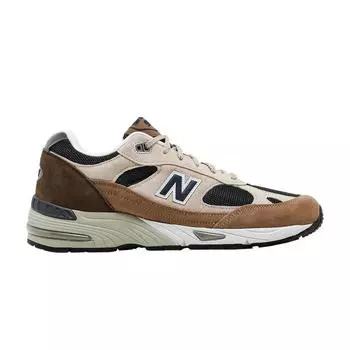 New Balance 991 Made in England Cappuccino Мужские кроссовки коричневые темно-коричневые коричневые M991SBN 43