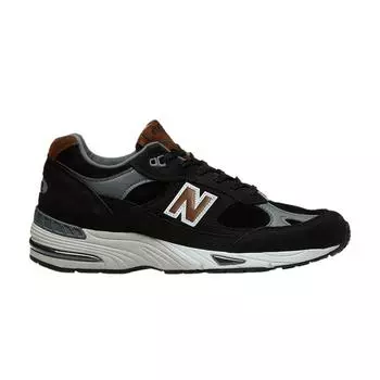 New Balance 991 Made In England Черные коричневые мужские кроссовки M991KT