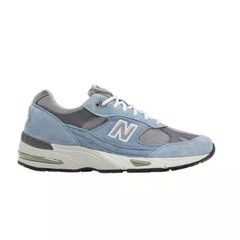 New Balance 991 Made in England Dusty Blue Мужские кроссовки Alloy Smoked-Pearl M991BGG 42