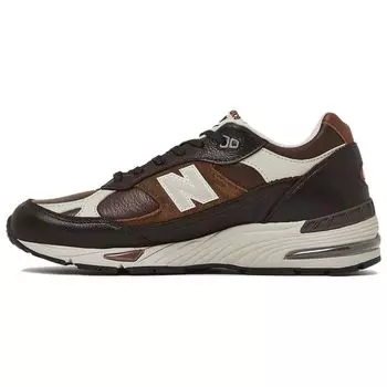 New Balance 991 Made in England French Roast Мужские кроссовки Коричневые землисто-серые перья M991GBI
