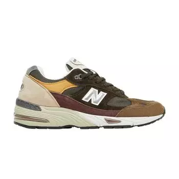New Balance 991 Made in England Ненасыщенные мужские кроссовки Зелено-оливково-бордовый M991GYB 42