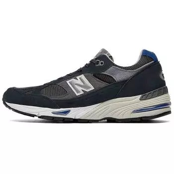 New Balance 991 Made in England Серо-синие мужские кроссовки M991GRB