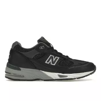 New Balance 991 Made in England Твидовые мужские кроссовки Harris Black Magnet Smoked-Pearl M991DJ 40