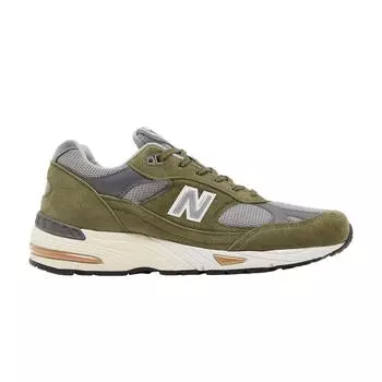 New Balance 991 Made in England Зелено-серые мужские кроссовки Tan M991GGT 42