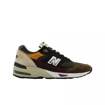 New Balance 991 Made in UK Коричнево-желтые мужские кроссовки M991GYB