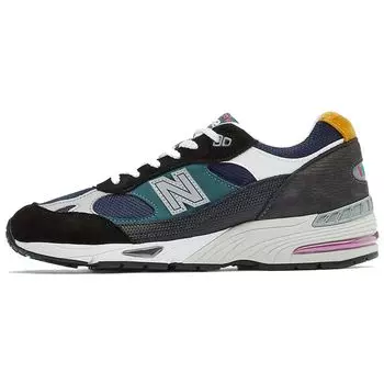 New Balance 991 Сделано в Англии Черные Синие Мужские Кроссовки M991MM 42