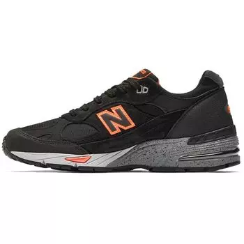 New Balance 991 Сделано в Англии Неоновые Оранжевые Мужские Кроссовки Черные M991NEO