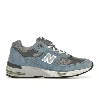 New Balance 991v1 Сделано в Англии Пыльно-синие женские кроссовки Alloy Smoked-Pearl W991BGG 35