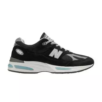 New Balance 991v2 Сделано в Англии Черные унисекс кроссовки Серые U991BK2 38