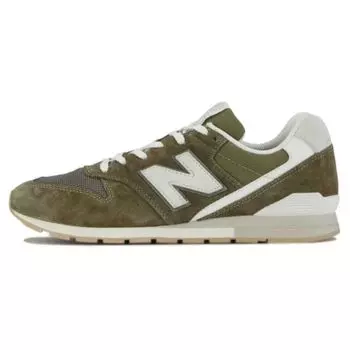 New Balance 996 Оливковые кроссовки унисекс серо-белые CM996RS2 38.5