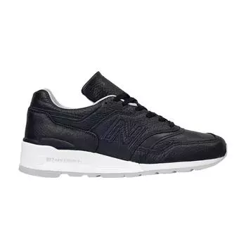 New Balance 997 Leather Bison Capsule — черные кроссовки унисекс белые M997BSO