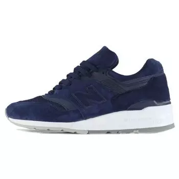 New Balance 997 Made In USA Тональные темно-синие мужские кроссовки Синие Белые Серые M997CO