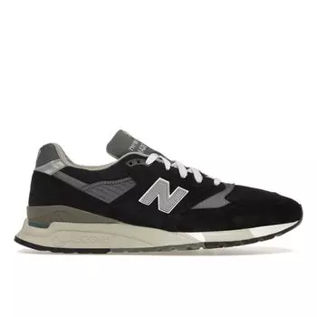 New Balance 998 Made in USA Черные серебристые мужские кроссовки U998BL