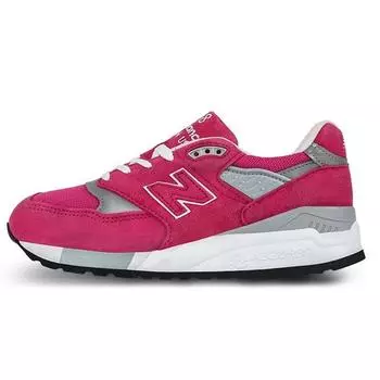 New Balance 998 Made in USA Розовые женские кроссовки Серо-белые W998APC