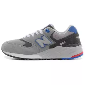 New Balance 999 Barber Shop Pack — светло-серые кроссовки унисекс, красные, синие ML999BSG