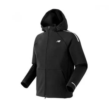 New Balance Amj01300 Толстовка с капюшоном на молнии черного цвета 95