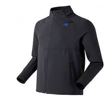 New Balance Amj01301 Всесезонная куртка со стоячим воротником и застежкой-молнией Dark Grey (95)