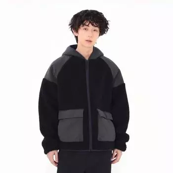 New Balance Amj45691 Bk Boa Combi Hooded Jacket Bk Black S