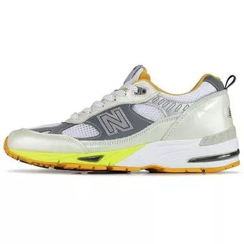 New Balance Aries x 991 Made In England Оранжево-серебристые мужские кроссовки M991ARI
