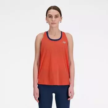 New Balance Athletics Tank Nfh Neo Flame Heather Wt41250 Nfh L