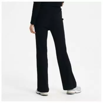 New Balance Брюки Lqj Nbmld3W842 19 W ребристые брюки Bootcut Black series/70