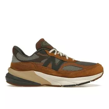 New Balance Carhartt WIP x 990v6 Сделано в США Скульптурный центр Кроссовки унисекс Коричневая рабочая одежда Sea-Salt M990CH6 37
