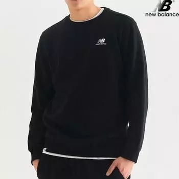 New Balance Club Nbncd41013 Bk Essential Brushed Толстовка стандартного кроя унисекс 90