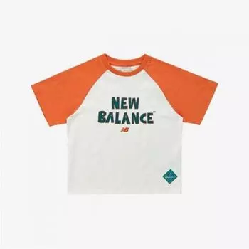 New Balance Детская бейсбольная футболка с коротким рукавом реглан Nk9ee2502u Оранжевый (80)Orange/100